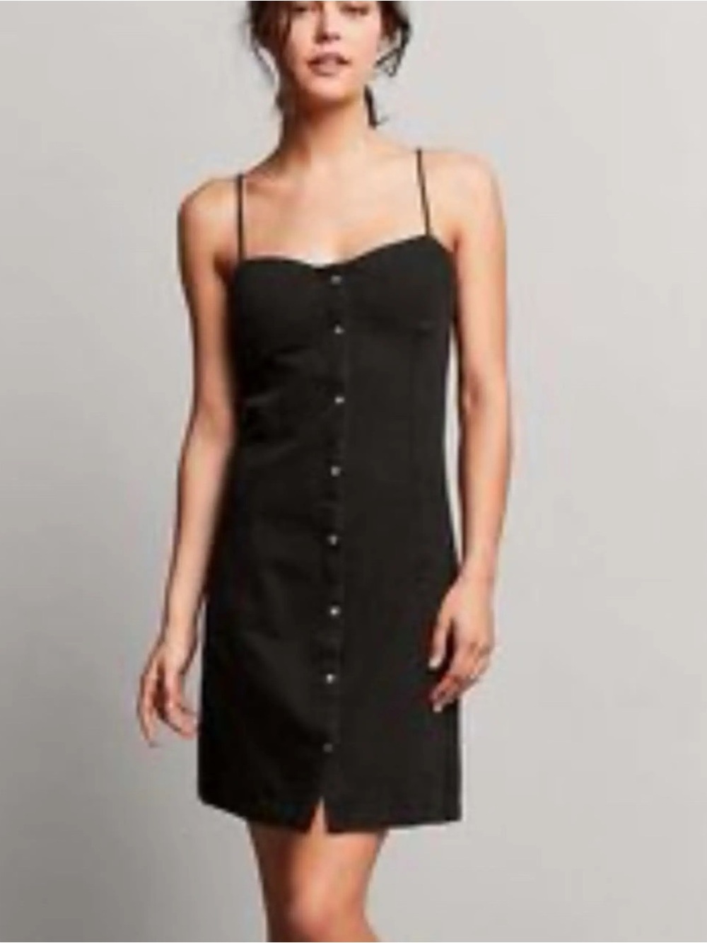 Ralph Lauren Black Button-Front Vintage  2000’s